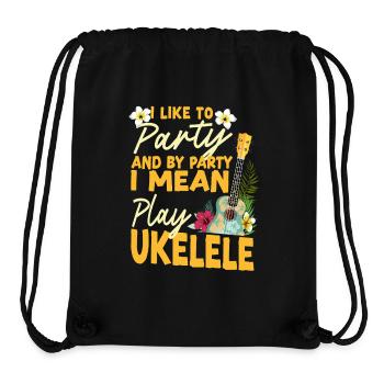 Hawaiian Ukulele Uke I Like To - Stanley/Stella Recycled Gym Bag - black - Front