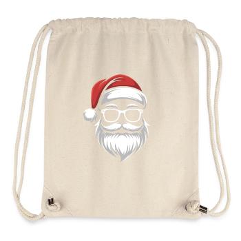 Chilliger Santa-Schädel - Stanley/Stella recycelter Gym Bag - Naturweiß - Vorne
