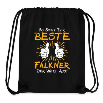 Falkner Geschenkidee - Stanley/Stella recycelter Gym Bag - Schwarz - Vorne