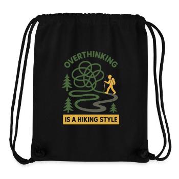Forest Walk Overthinker Mental Reset - Stanley/Stella recycelter Gym Bag - Schwarz - Vorne