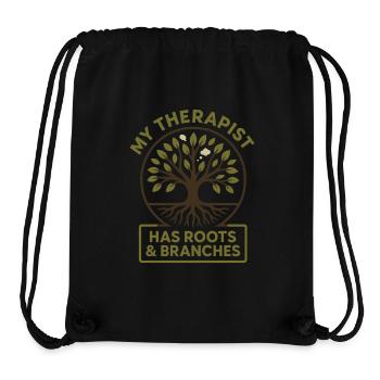Forest Walk Overthinker Mental Reset - Stanley/Stella recycelter Gym Bag - Schwarz - Vorne