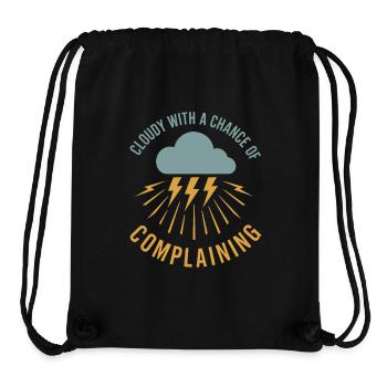 Wetter Drama Humor Geschenk Regen Schnee - Stanley/Stella recycelter Gym Bag - Schwarz - Vorne