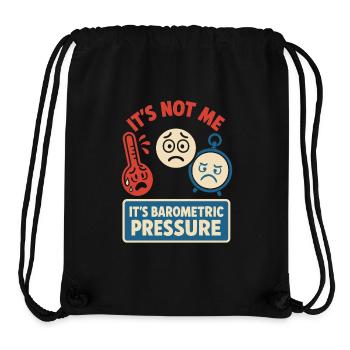 Wetter Drama Humor Geschenk Regen Schnee - Stanley/Stella recycelter Gym Bag - Schwarz - Vorne