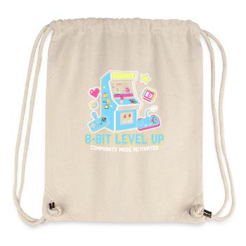 8-Bit LEVEL Arcade Retro Gaming Community - Stanley/Stella recycelter Gym Bag - Naturweiß - Vorne