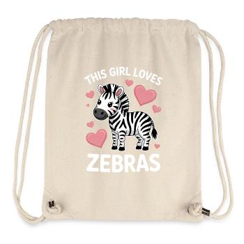 Zebra Saying Funny Zebra Gift - Stanley/Stella Recycled Gym Bag - natural - Front