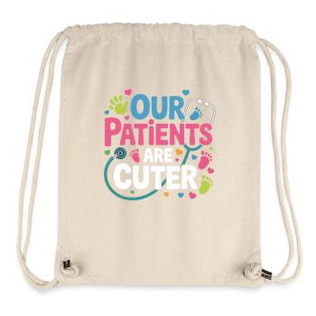 Unsere Patienten sind süßer - Stanley/Stella recycelter Gym Bag - Naturweiß - Vorne