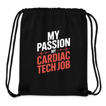 Cardiac Tech My Passion My Cardiac Sonography - Stanley/Stella recycelter Gym Bag - Schwarz - Vorne