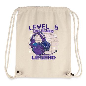 Level 5 Unlocked Legende - Stanley/Stella recycelter Gym Bag - Naturweiß - Vorne