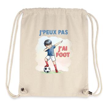 I Can't I Have Football - Child - Stanley/Stella Recycled Gym Bag - natural - Front