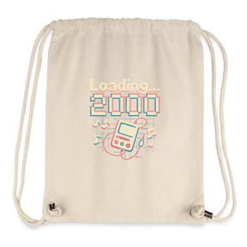 Y2K Pixel Design – Loading 2000 - Stanley/Stella recycelter Gym Bag - Naturweiß - Vorne