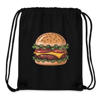 Frischer Burger Genuss - Stanley/Stella recycelter Gym Bag - Schwarz - Vorne
