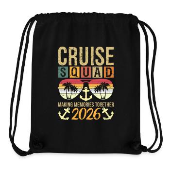Cruise Squad 2026 Making Memories Together - Stanley/Stella recycelter Gym Bag - Schwarz - Vorne