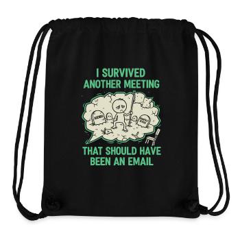 Office - Spruch - Stanley/Stella recycelter Gym Bag - Schwarz - Vorne