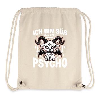 I'm Cute But Full Psycho – Kawaii Goth - Stanley/Stella Recycled Gym Bag - natural - Front