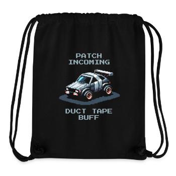Patch : ruban adhésif | Humour des voitures RC - Sac à cordon recyclé Stanley/Stella - noir - Devant