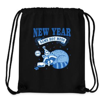 Neujahr Same Hot Mess 2026 Party-Design - Stanley/Stella recycelter Gym Bag - Schwarz - Vorne