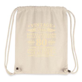 80 Years Perfectly Aged 1946 Vintage - Stanley/Stella Recycled Gym Bag - natural - Front