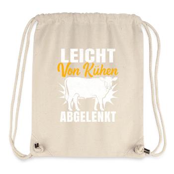 Leicht Von Kühen Abgelenkt - Stanley/Stella recycelter Gym Bag - Naturweiß - Vorne