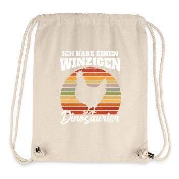 Winziger Dinosaurier Spruch - Stanley/Stella recycelter Gym Bag - Naturweiß - Vorne