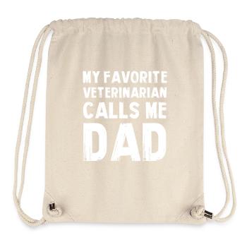 Mein Lieblings Tierarzt ruft Dad - Stanley/Stella recycelter Gym Bag - Naturweiß - Vorne