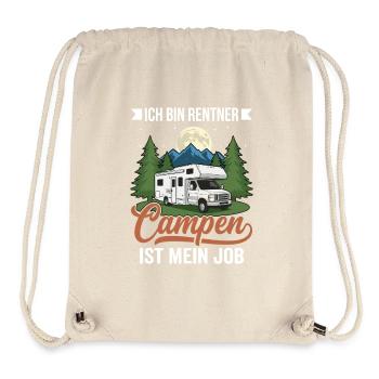 Emploi à la retraite : camping ! – Conception humoristique de camping-car - Sac à cordon recyclé Stanley/Stella - blanc naturel - Devant