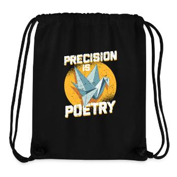 Origami Precision Is Poetry - Stanley/Stella Recycled Gym Bag - black - Front