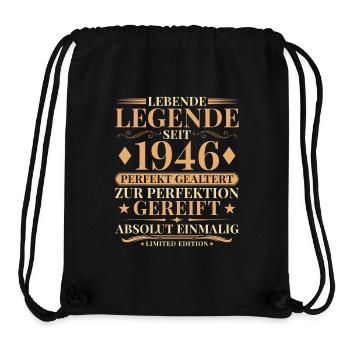 80 Years Perfectly Aged 1946 Vintage - Stanley/Stella Recycled Gym Bag - black - Front