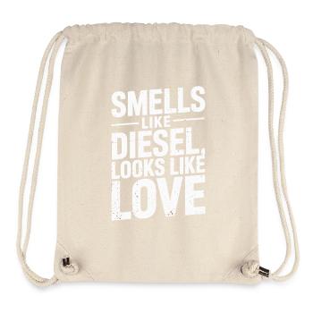 Riecht nach Diesel, sieht aus wie Liebe - Stanley/Stella recycelter Gym Bag - Naturweiß - Vorne