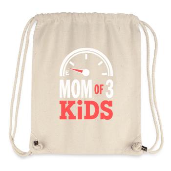 Mom Of 3 Kids Tank Empty Mom Humor - Stanley/Stella Recycled Gym Bag - natural - Front
