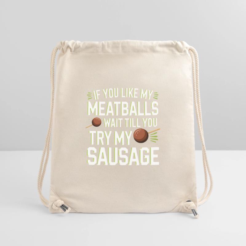Fleischbällchen Witz: Versuch die Wurst Stanley/Stella recycelter Gym Bag
