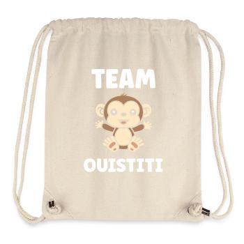 ouistiti - Sac à cordon recyclé Stanley/Stella - blanc naturel - Devant