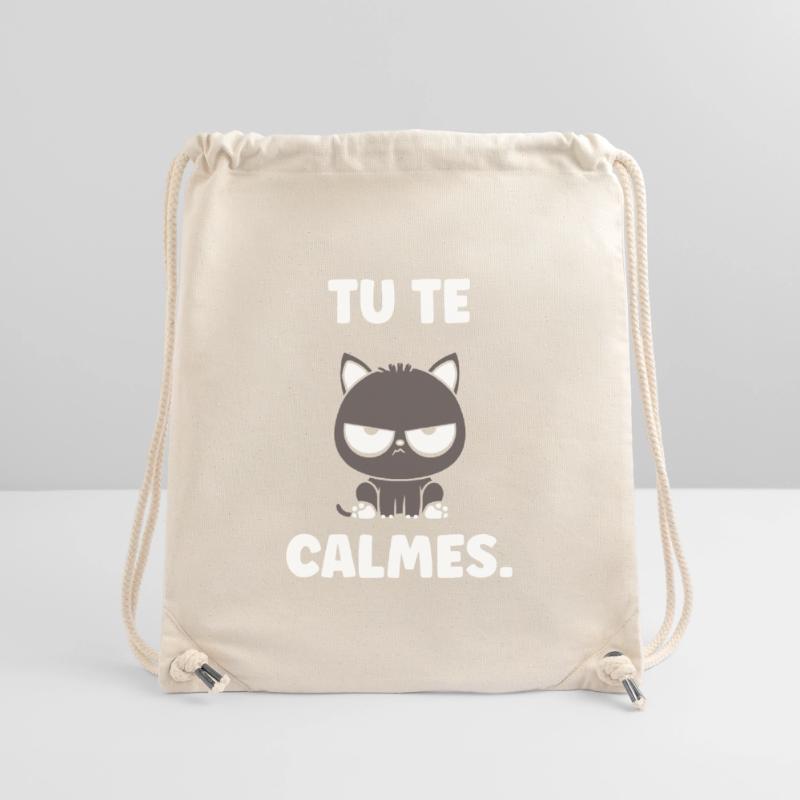 Grumpy Kitten: You calm down Stanley/Stella Recycled Gym Bag