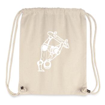 Skateboarder Zeichnung - Stanley/Stella recycelter Gym Bag - Naturweiß - Vorne