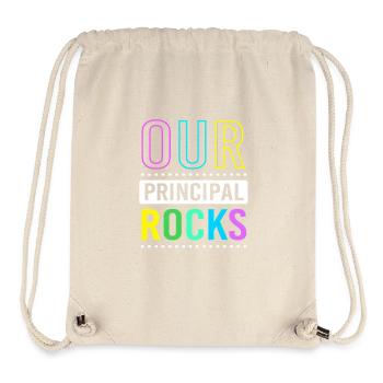 Directeur de gestion scolaire Principal de l’école Principal - Sac à cordon recyclé Stanley/Stella - blanc naturel - Devant