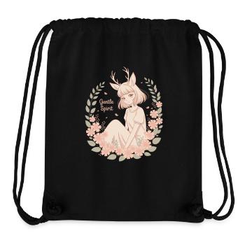 Gentle Spirit Zartes Anime Fawn Girl - Stanley/Stella recycelter Gym Bag - Schwarz - Vorne