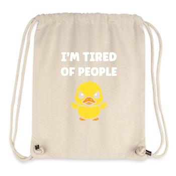Groggy duck exhausts people - Stanley/Stella Recycled Gym Bag - natural - Front