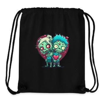 Valentine Zombie Love - Stanley/Stella Recycled Gym Bag - black - Front
