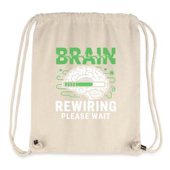 Gehirn-Neustart Bitte Warten - Stanley/Stella recycelter Gym Bag - Naturweiß - Vorne