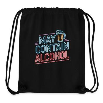 Peut contenir de l’alcool Alkohol Mallorca Saufen JGA - Sac à cordon recyclé Stanley/Stella - noir - Devant