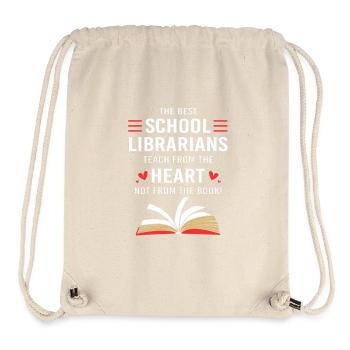 Leseratte Bibliothek Lesen - Stanley/Stella recycelter Gym Bag - Naturweiß - Vorne