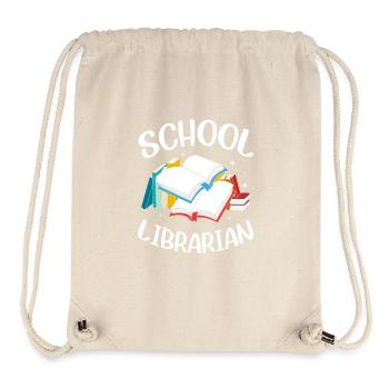 Lesen Bibliothek Leseratte - Stanley/Stella recycelter Gym Bag - Naturweiß - Vorne