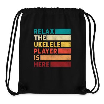 Hawaiian Ukulele Uke Retro Vintage - Stanley/Stella Recycled Gym Bag - black - Front