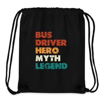 Bus Driver Hero Myth Legend - Stanley/Stella Recycled Gym Bag - black - Front