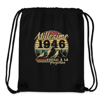 Vintage 1946 - Stanley/Stella Recycled Gym Bag - black - Front