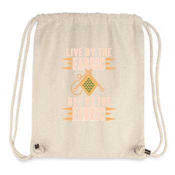 Live by the Fabric Dye by the Fabric Funny Sewing - Stanley/Stella Recycled Gym Bag - natural - Front