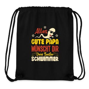 Alles Gute Papa wünscht dir dein bester Schwimmer - Stanley/Stella recycelter Gym Bag - Schwarz - Vorne
