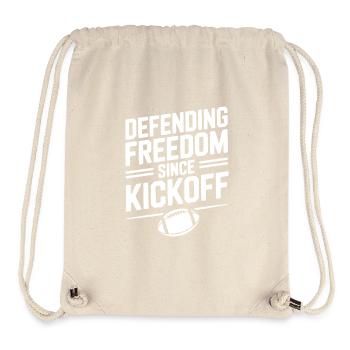 Defending Freedom Since Kickoff - Stanley/Stella Recycled Gym Bag - natural - Front