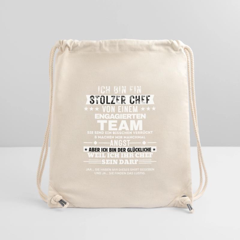 Fier patron d’une équipe dévouée Sac à cordon recyclé Stanley/Stella