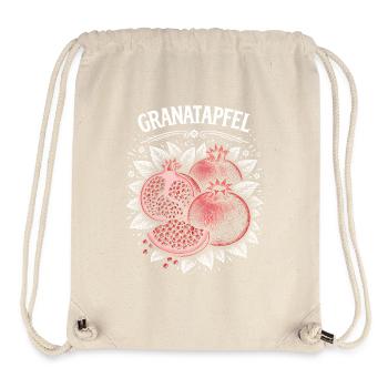 Pomegranate Contrast Print Red Berries - Stanley/Stella Recycled Gym Bag - natural - Front