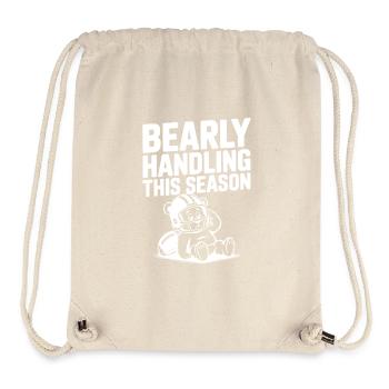Bearly Handling This Season - Stanley/Stella Recycled Gym Bag - natural - Front
